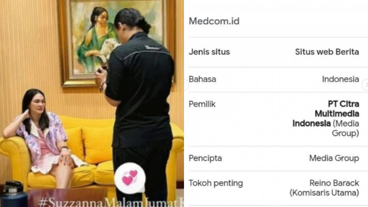 Momen Luna Maya diwawancara oleh media, dimana Reino Barack duduk sebagai Komisaris Utama [Instagram @congli_willneverdie]