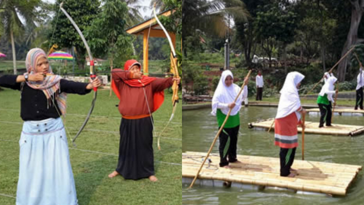 Wahana panah dan rakit di Taman Herbal Insani [www.javatravel.com]