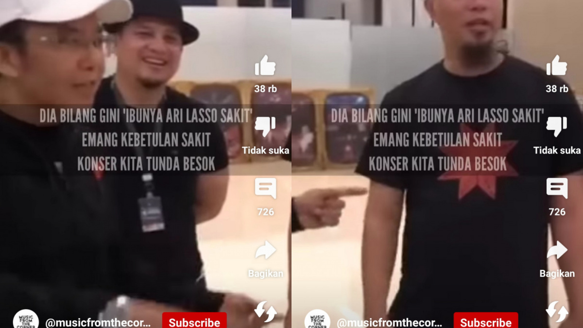 Momen Ari Lasso dan Ahmad Dhani [Tangkapan Layar]