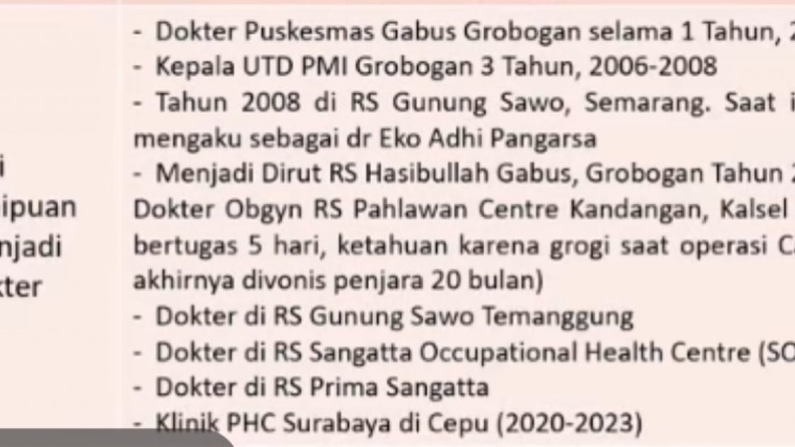 Rekam jejak penipuan Dokter Gadungan Susanto [Tiktok/@sangjuaraschool]