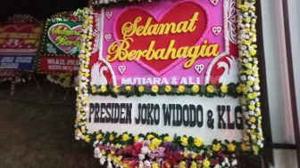 Karangan Bunga Pejabat Mulai dari Jokowi dan Ahok Ramaikan Pernikahan Putri Anies Baswedan