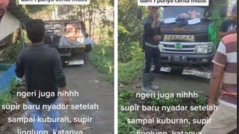 Viral Truk Masuk Kuburan Usai Beri Tumpangan ke Dua Perempuan, Warganet : Ngeles Biar Gak Malu