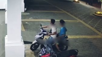 Aksi Curanmor di Depok Terekam CCTV Viral di Medsos