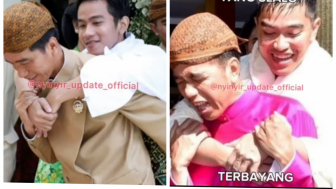 Ekspresi Presiden Jokowi ketika Ritual Gendong Disorot Warganet: Bersama Kaesang Terlihat Tertekan