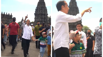 Bawa Lato-Lato, Presiden Jokowi Ajak Jan Ethes dan La Lembah Manah ke Candi Prambanan