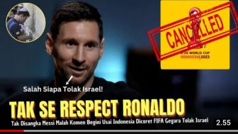 Cek Fakta: Lionel Messi Sindir Indonesia yang Gagal Selenggarakan Piala Dunia U-20, Bela Timnas Israel?