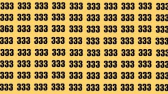 Tes IQ dan Visual: Temukan Angka 363 di Dalam Gambar, Buktikan Ketelitian Anda!