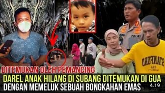 Cek Fakta: Darel Anak yang Hilang di Subang Ditemukan di Gua? Bawa Sebongkah Emas yang Diberikan oleh Makhluk Halus