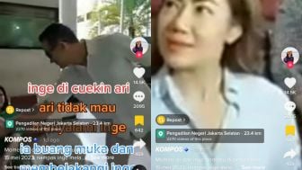 Nyesek! Ari Wibowo Melengos Ogah Jabat Tangannya Setelah Sidang, Tatapan Kosong Inge Anugrah Buat Warganet Iba