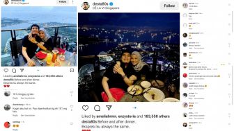 Kaget! Postingan Dinner Desta dan Natasha Rizky Muncul Di Explore Instagram, Netizen: Kirain Rujuk Ternyata 3 Tahun Lalu