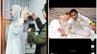 Heboh Rambut Pirang, Potret Prewed Terbuka Inara Rusli dan Virgoun Tersebar, Netizen: Beauty and The Beast