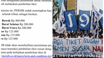 Disamakan dengan Glazer, Bobotoh Protes Tiket Persib Bandung yang Mahal: Harga Susah Turun, Klasemen Susah Naik...