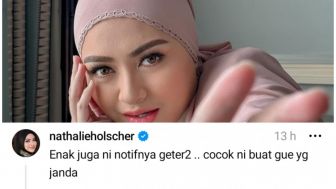 Nathalie Holscher Merasa Cocok Dengan Aplikasi Threads: Enak Juga Nih Notifnya Geter-Geter