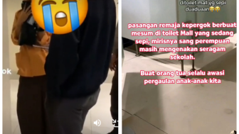 Bikin Greget! Kepergok Aksi Tak Senonoh Remaja Pakai Seragam Sekolah di Toilet Bioskop Disorot Warganet: Gak Tahu Tempat...