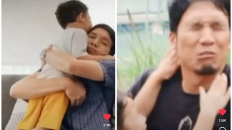 Terenyuh! Desta Bagikan Momen Sang Anak Menunggunya Pulang. Netizen: Ngeditnya Sambil Nangis