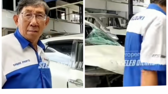 Terguling Tiga Kali, Montir Akui Takjub Randy Kjaernett dan Lady Nayoan Selamat Padahal Mobil Ringsek Parah: Seharusnya...