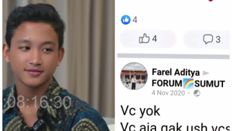 Satu Persatu Terbongkar Penyuka Sesama Jenis? Farel Aditya Ketahuan Pernah Minta Jajan dengan Om-Om dan Ajak Video Call