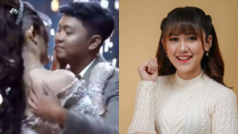 Membagongkan! Denny Caknan Pakai Lagu Happy Asmara saat Wedding Kiss dengan Bella Bonita, belum Move On?