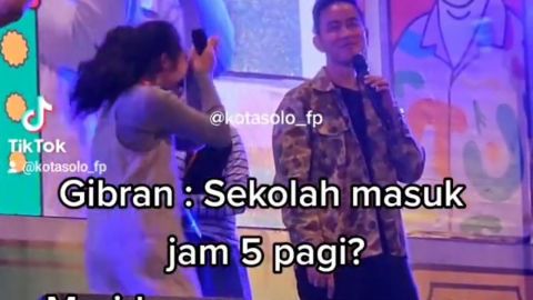 Momen Jail Gibran Ubah Aturan Masuk Sekolah Jam 5 Pagi, Para Siswa di Solo Auto Minta Ampun