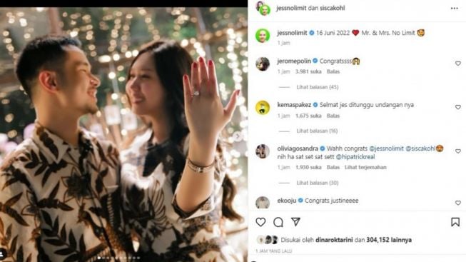 Demi Persunting Sischa Khol, Jess No Limit Rela Pesan Cincin Lamaran dari Singapura