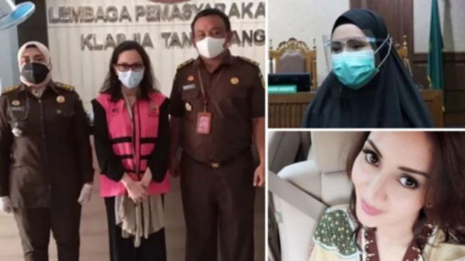 Beda Gaya Pinangki: Berhijab Saat Vonis, Tetapi Buka Kerudung Saat Bebas