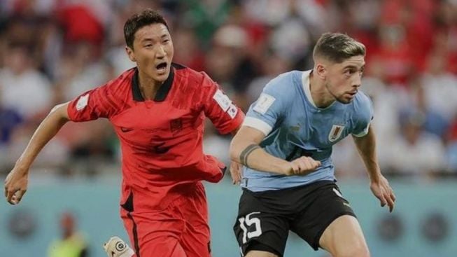 Meski Berlangsung Sengit, Laga Uruguay vs Korea Selatan Berakhir Tanpa Gol