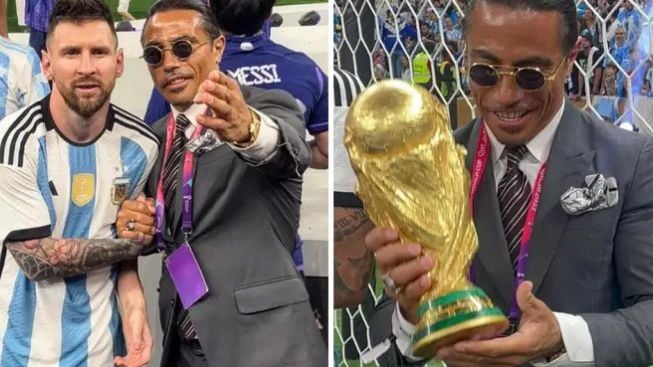 Kejar Lionel Messi dan Pegang Trofi Piala Dunia, Benarkah Salt Bae Terancam Disanksi oleh FIFA?