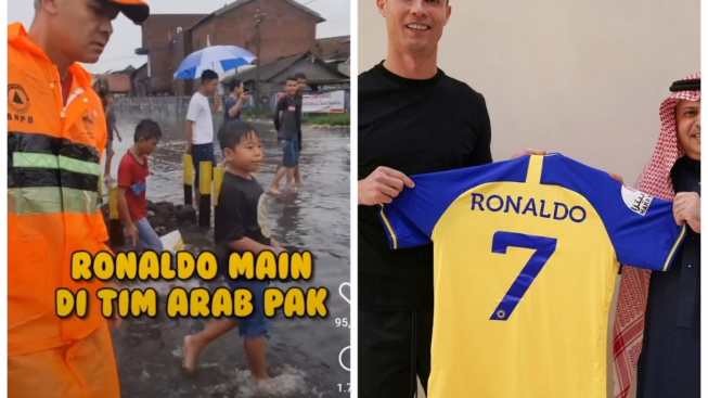 Blusukan Pas Banjir Semarang, Ganjar Pranowo Malah Ditanya Kepindahan Cristiano Ronaldo ke Arab Saudi: Mau Naik Haji?