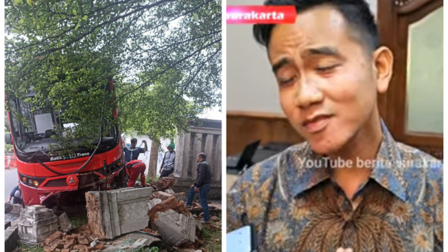 Bus BST Solo Tabrak Cagar Budaya Zaman PB X hingga Rubuh, Ini Langkah Cepat Gibran..