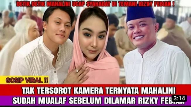 Cek Fakta: Sudah Mualaf Sebelum Bertunangan? Detik-Detik Mahalini Mengucap Syahadat Terekam Kamera