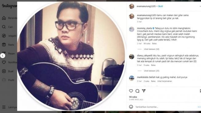 Ibunda Virgoun Perang Dengan Inara Rusli di Media Sosial: Kamu Cari Makan Dari Gitar Dan Tenggorokan