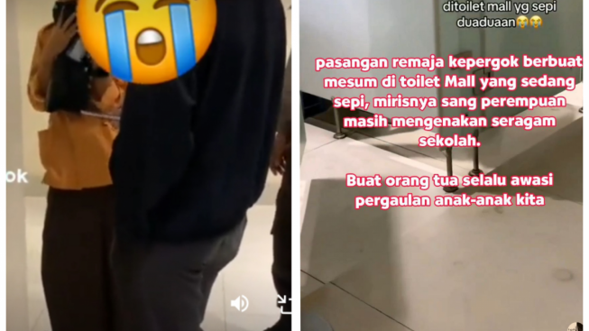 Bikin Greget! Kepergok Aksi Tak Senonoh Remaja Pakai Seragam Sekolah di Toilet Bioskop Disorot Warganet: Gak Tahu Tempat...