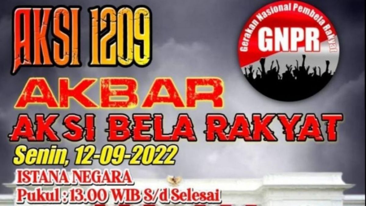Poster aksi 212 tolak kenaikan BBM. (tangkapan layar/ist)