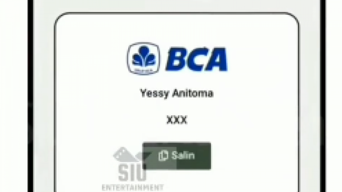 Nomor rekening Yessy yang tercantum dalam surat undangan pernikahan dengan Ryan Dono viral di medsos. (tangkapan layar/ist)