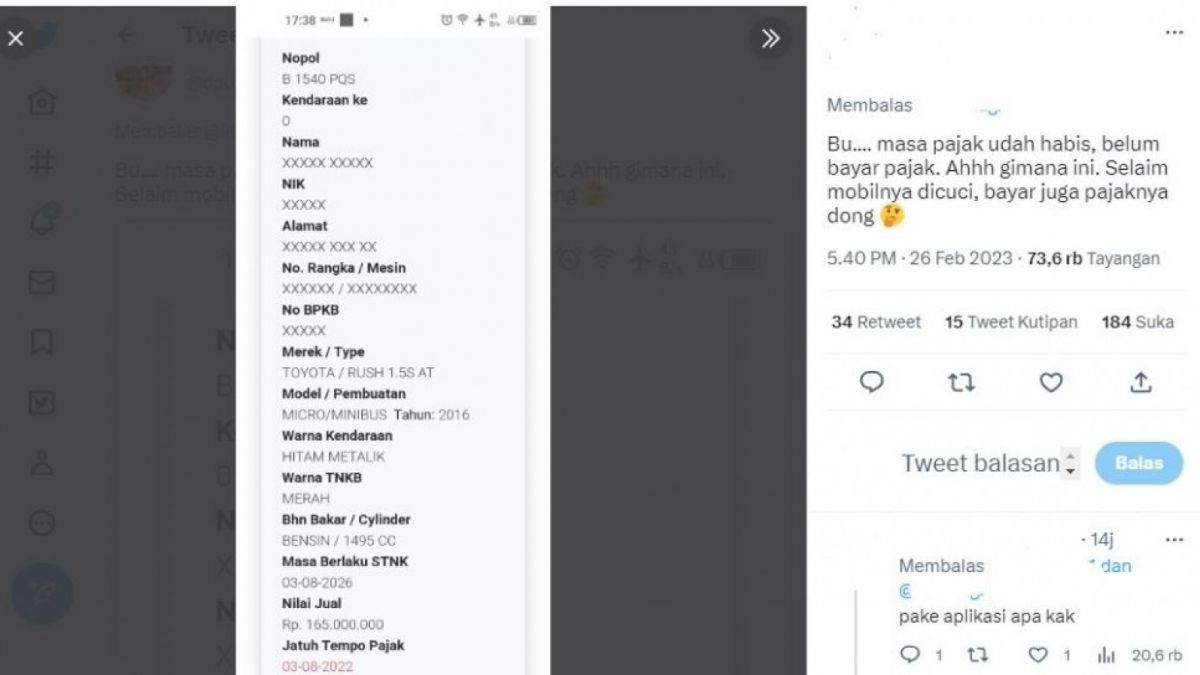 Mensos Risma cuci mobil dinas nunggak pajak (ist)