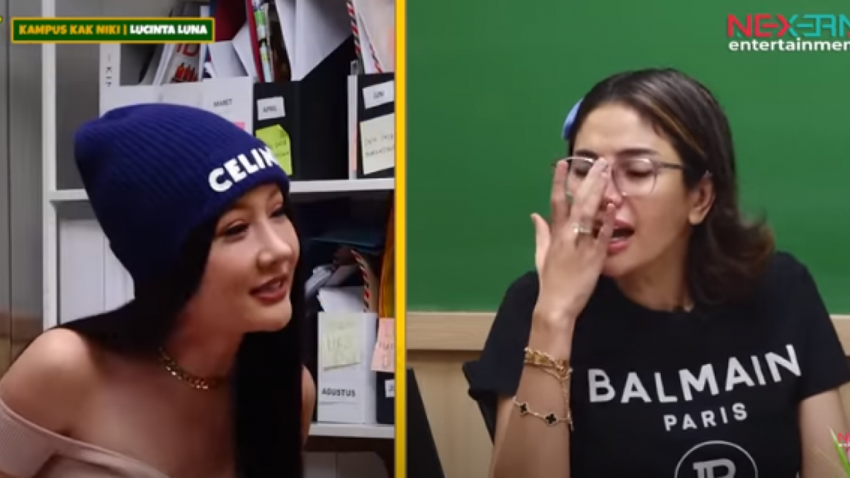 Lucinta Luna dan Nikita Mirzani. (tangkapan layar/ist)