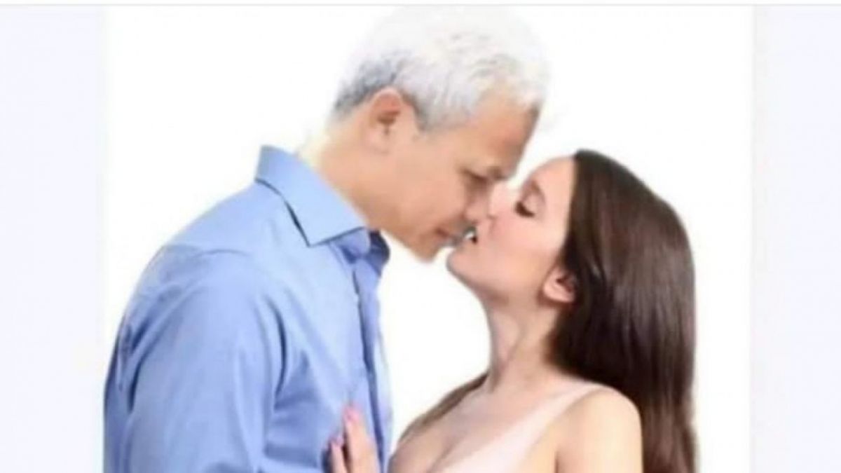 Foto Ganjar mencium Maria ozawa beredar luar di media sosial