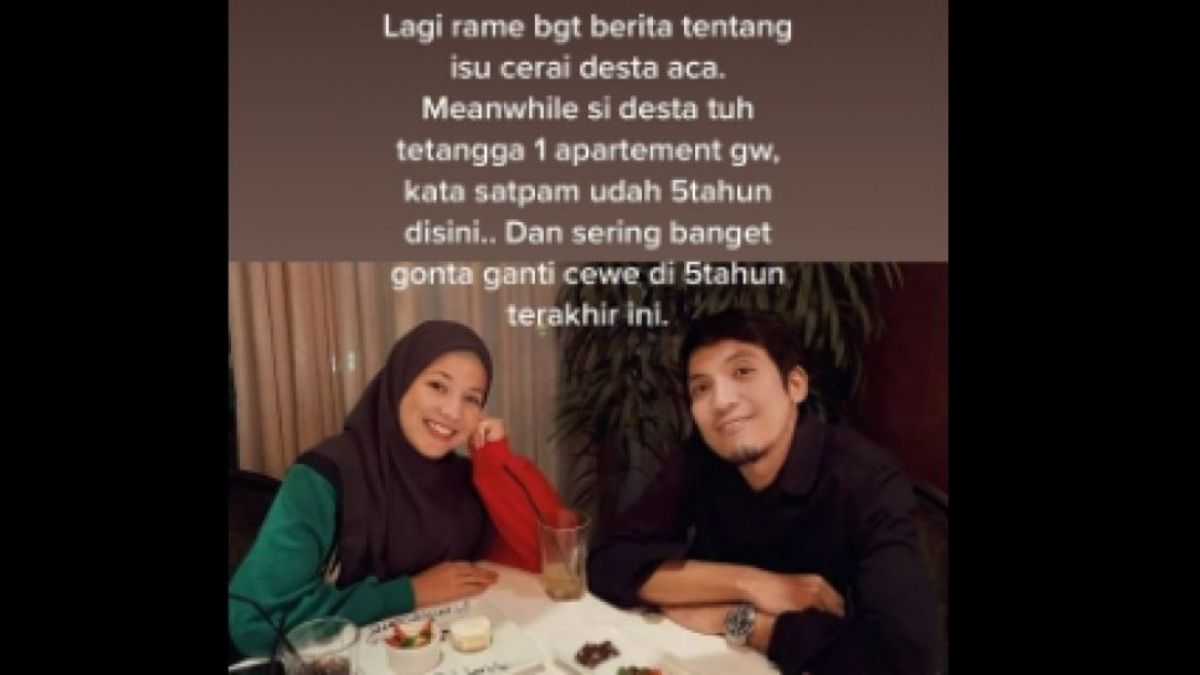 Pengakuan orang ngaku tetangga apartemen Desta. (TikTok/isengajah047)