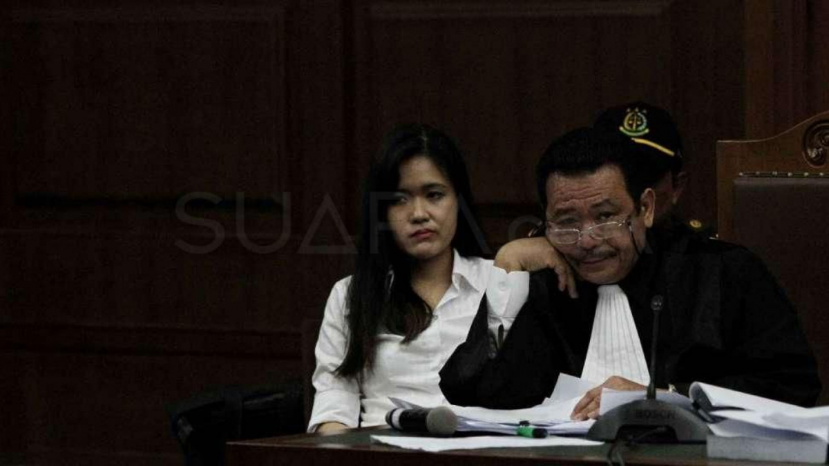 Jessica Wongso dan Otto Hasibuan. [suara.com/Oke Atmaja] [suara.com/Oke Atmaja]