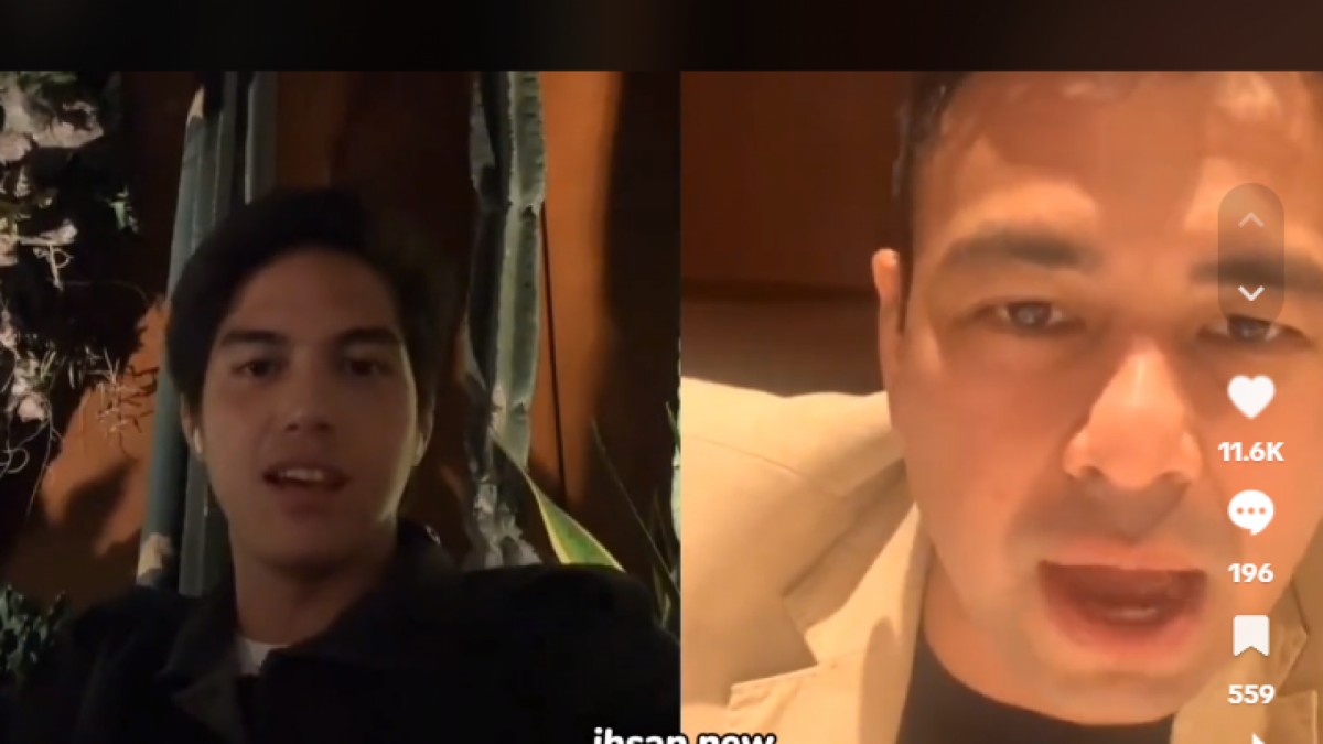 El Rumi saat menggelar live bareng Raffi Ahmad di tempat Instagram. (Tangkapan Layar/ist)
