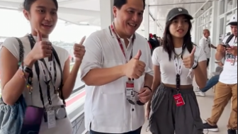 Beda dengan Fuji, Azizah Salsha Dilarang Boncengan Motor, Erick Thohir: Bapak Sayang sama Anaknya