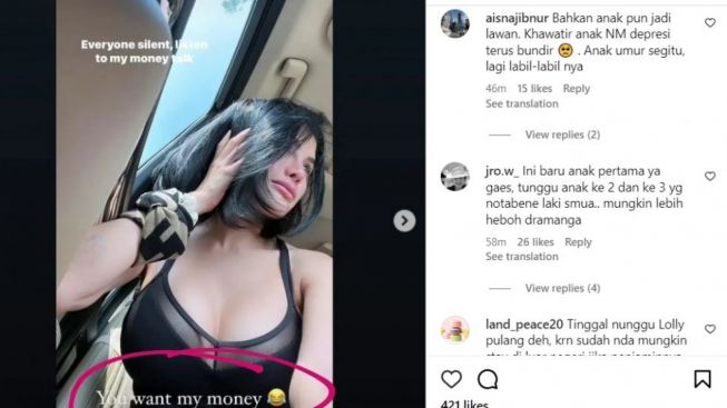 Sindir Lolly "Mau Uangku?" Sambil Umbar Aurat, Nikita Mirzani Banjir Cibiran: Nauzubillah Min Zalik!