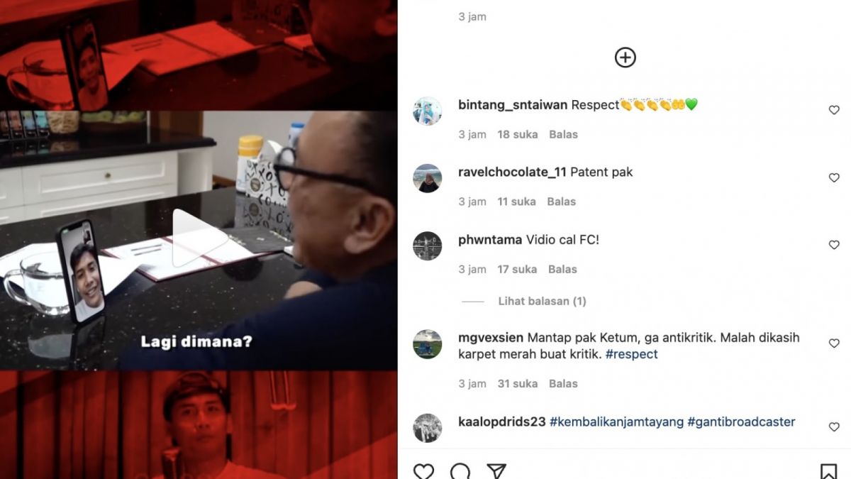 Iwan Bule dan Bintang Emon video call [Instagram]