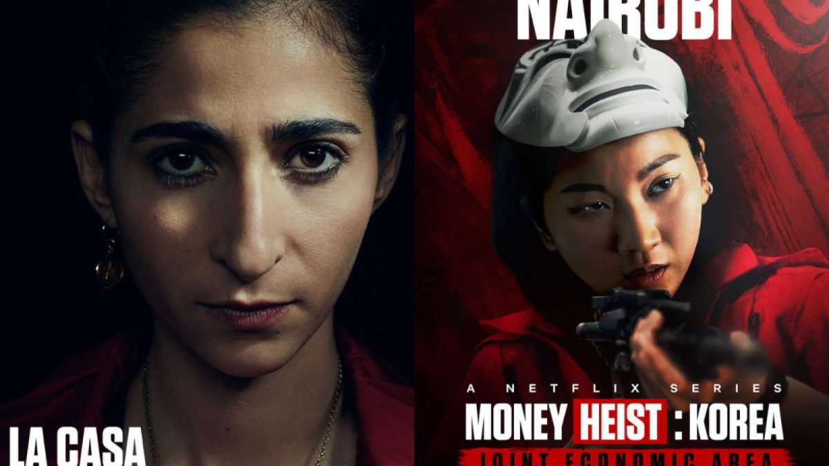 Alba Flores (kiri) dan Jang Yoon-ju sebagai Nairobi. [Netflix]