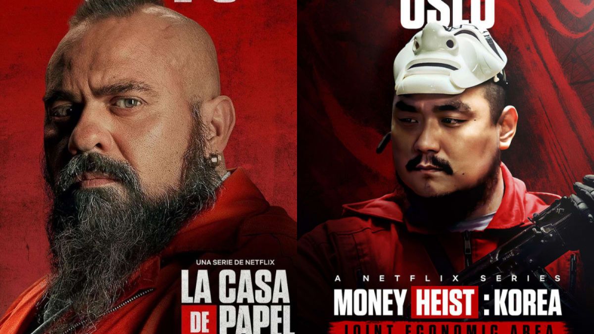 Roberto Garcia Ruiz (kiri) dan Lee Kyu-ho sebagai Oslo. [Netflix]