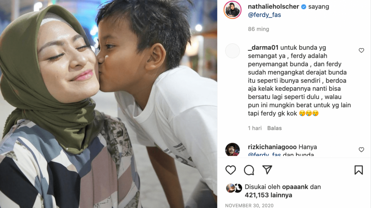 _Foto Nathalie Holscher bersama Ferdi