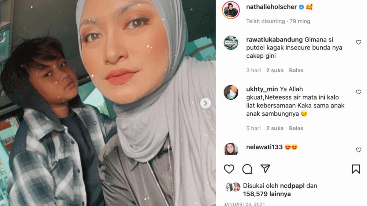 Foto Nathalie Holscher bersama Ferdi