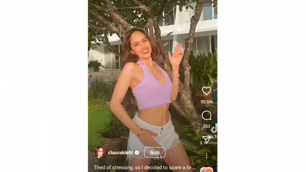 Cinta Laura joget/ Instagram