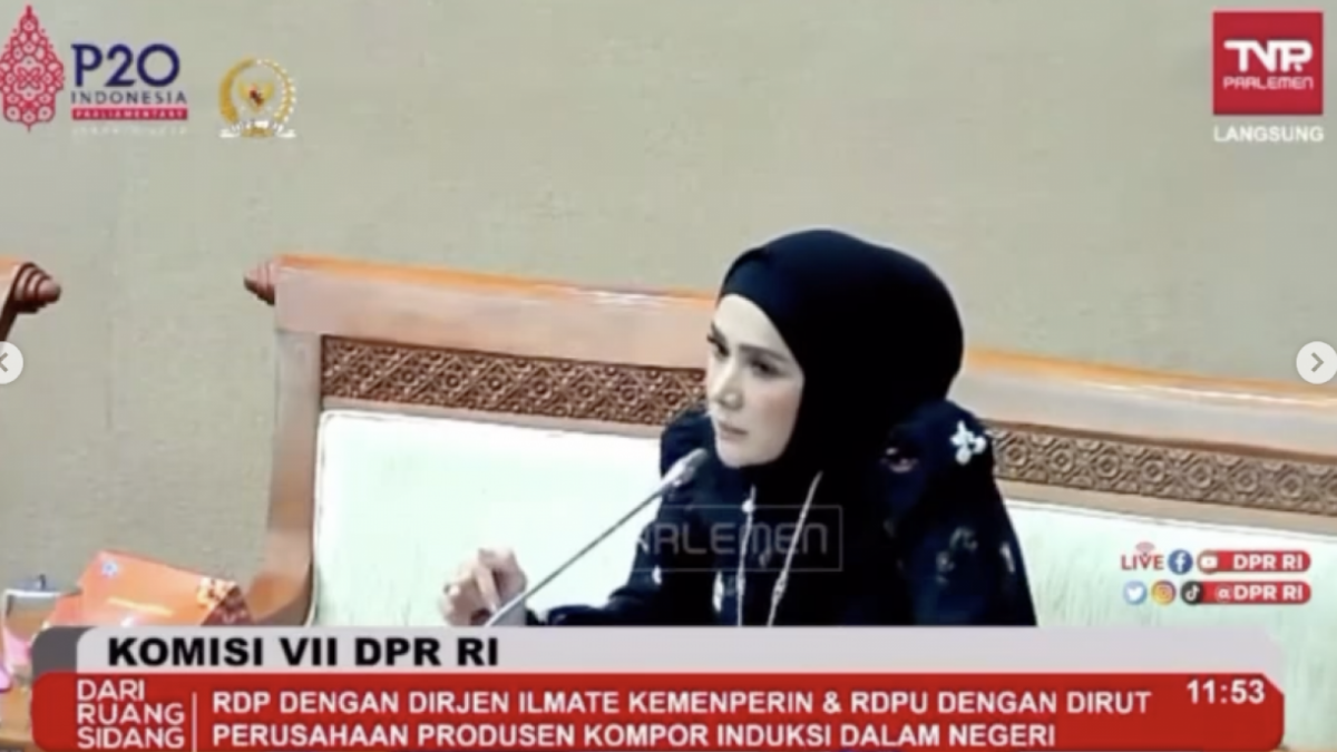 Mulan Jameela di rapat dengan Dirjen Kemenperin [TV Parlemen]