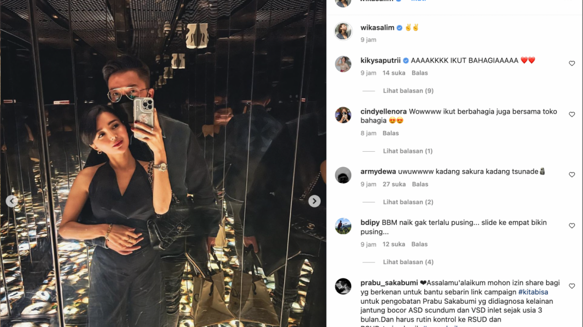 Wika Salim dipeluk Max Adam